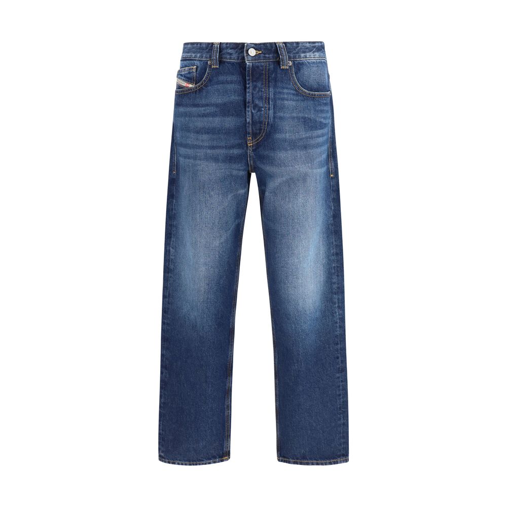 Diesel Blue Cotton Tapered Jeans | Regal Royce