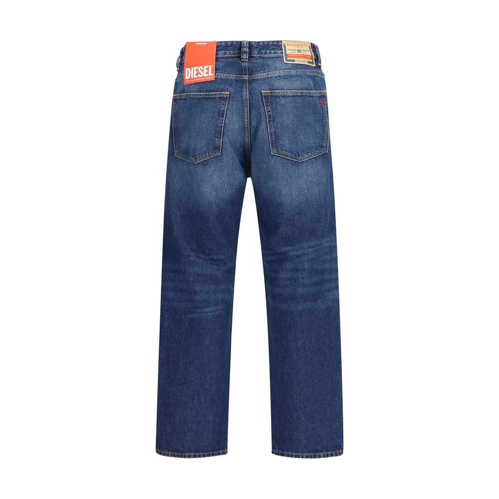 Diesel Blue Cotton Tapered Jeans | Regal Royce