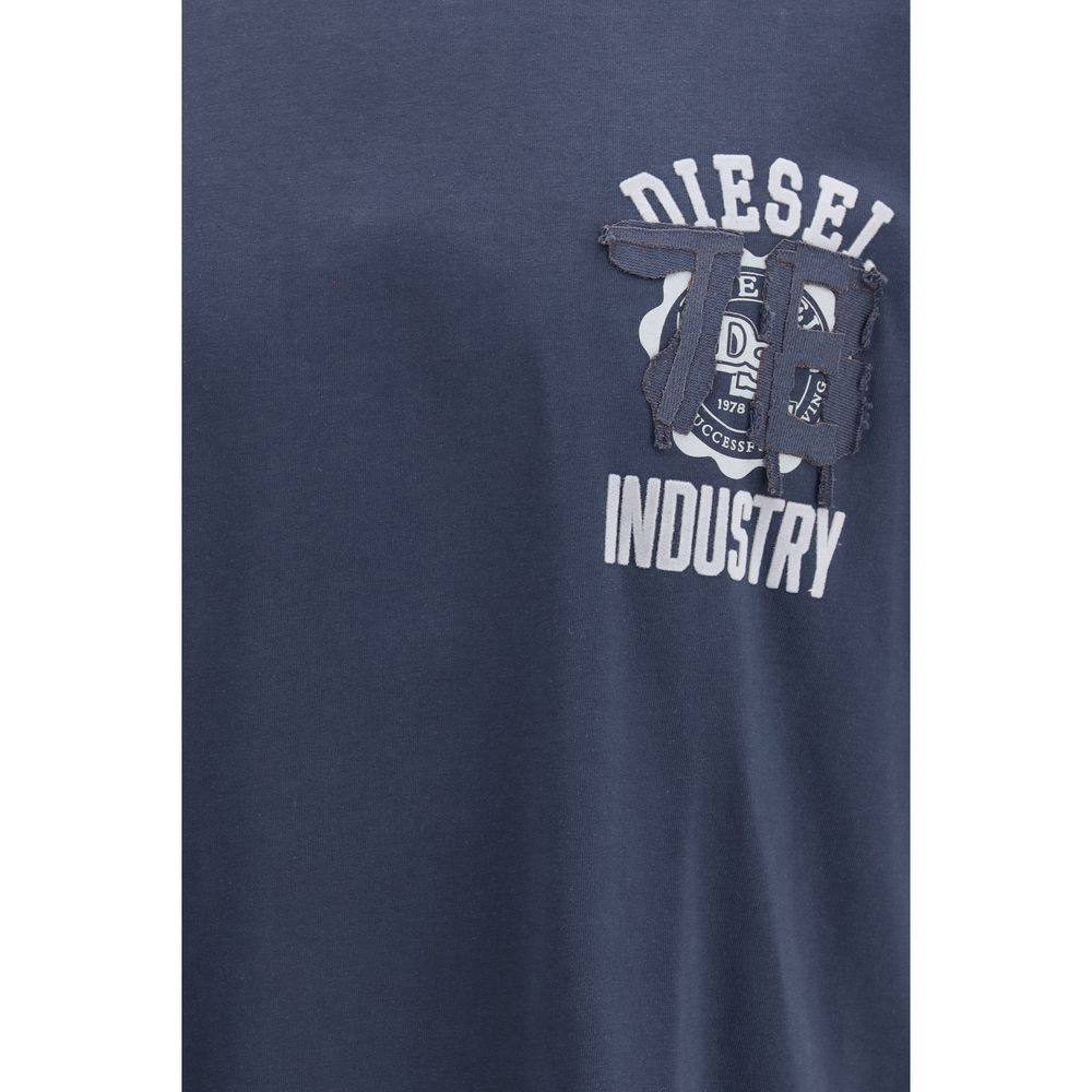 Diesel Blue Cotton T-Shirt | Regal Royce