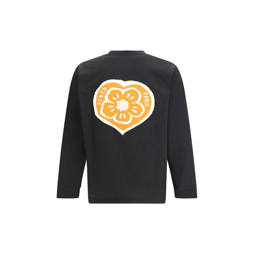 Kenzo Black Cotton Long Sleeve T-Shirt | Regal Royce