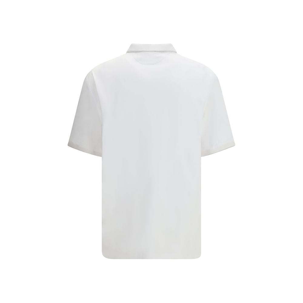 Brunello Cucinelli White Cotton Polo Shirt | Regal Royce