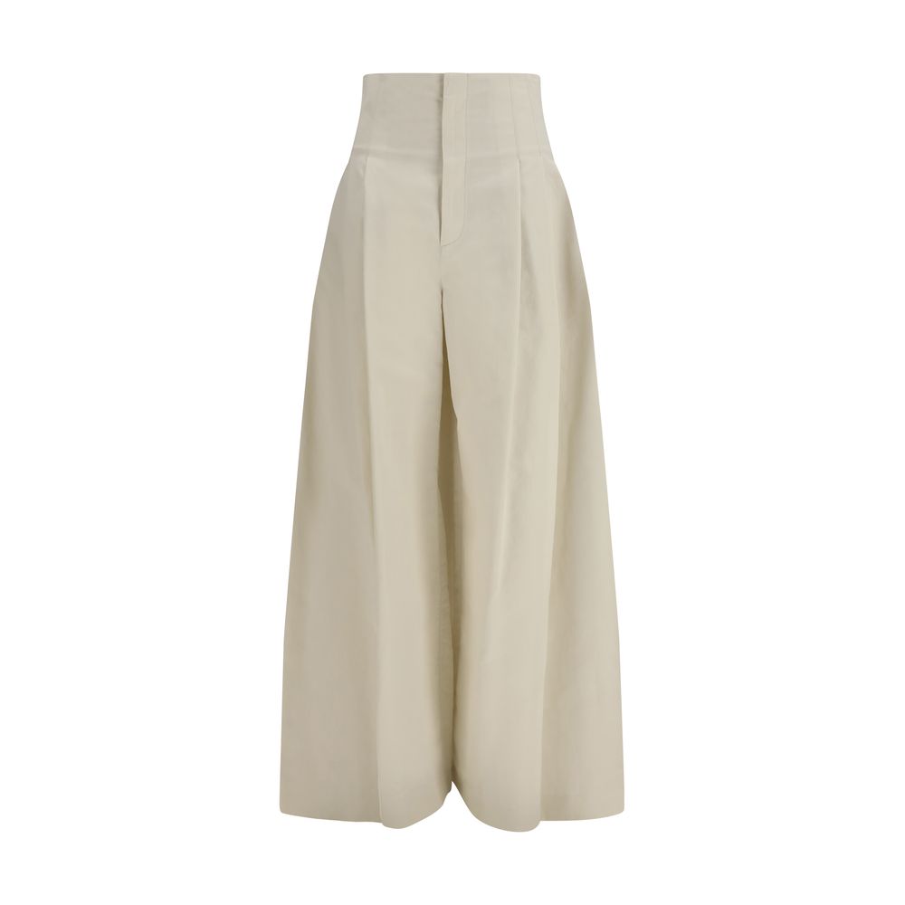Brunello Cucinelli Beige Cotton Pants | Regal Royce