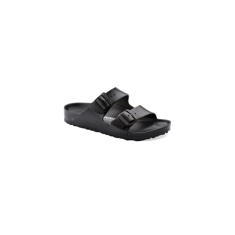 Birkenstock Black Polyester Flat Sandals | Regal Royce