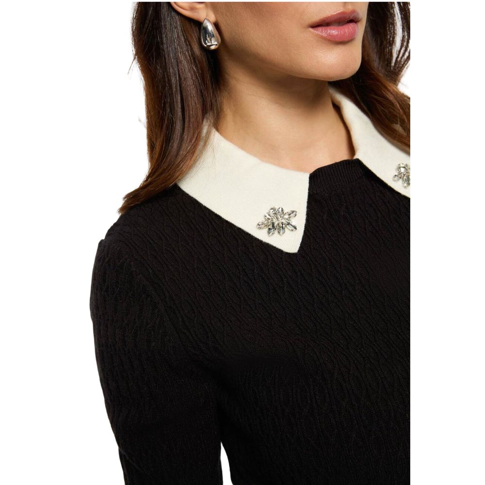 Morgan De Toi Black Viscose Sweatshirt | Regal Royce