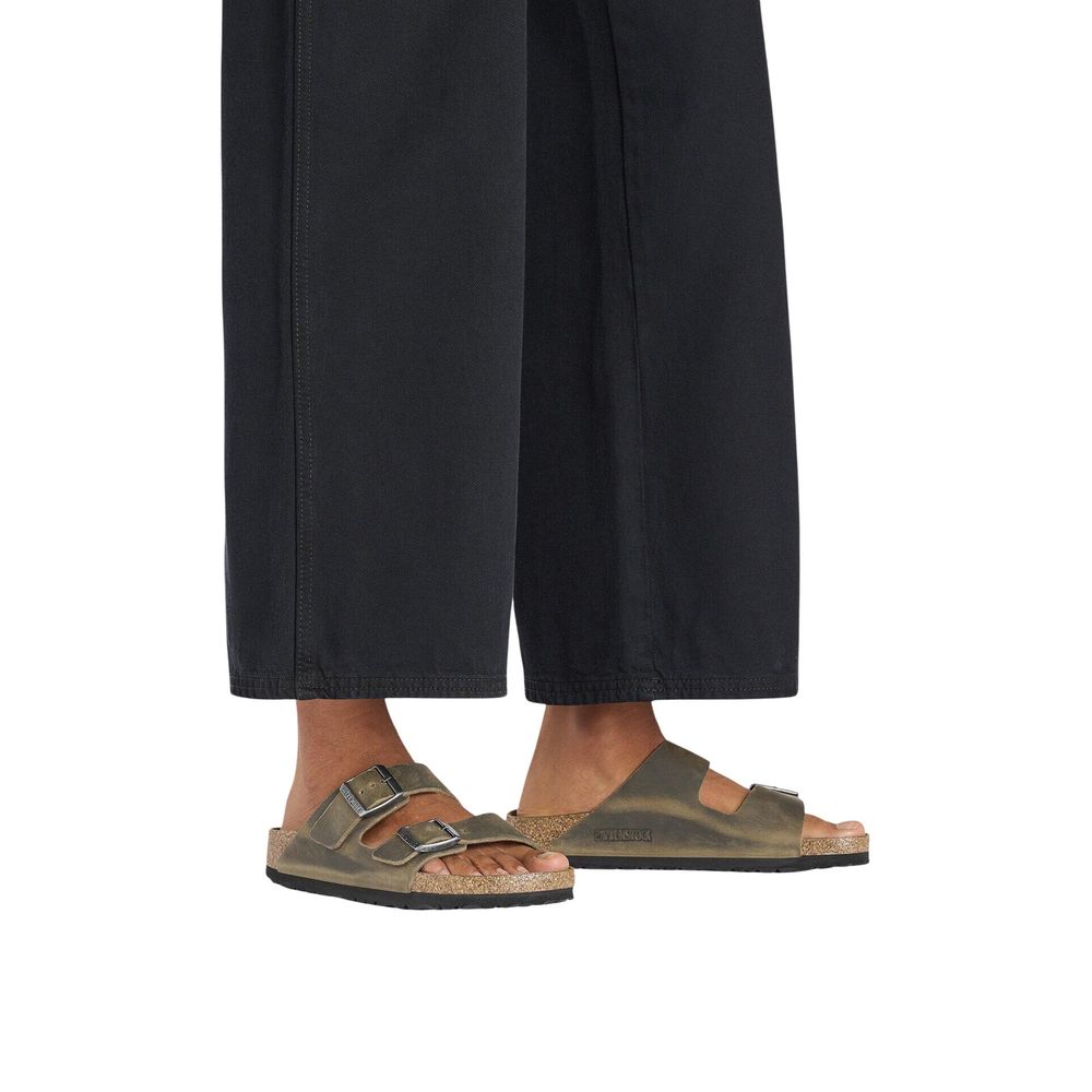 Birkenstock Bicolor Leather Flat Sandals | Regal Royce