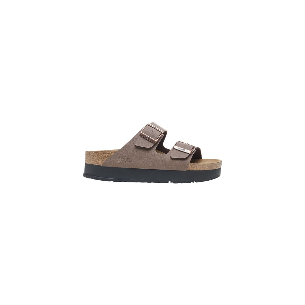 Birkenstock Brown Synthetic Platform Sandals | Regal Royce
