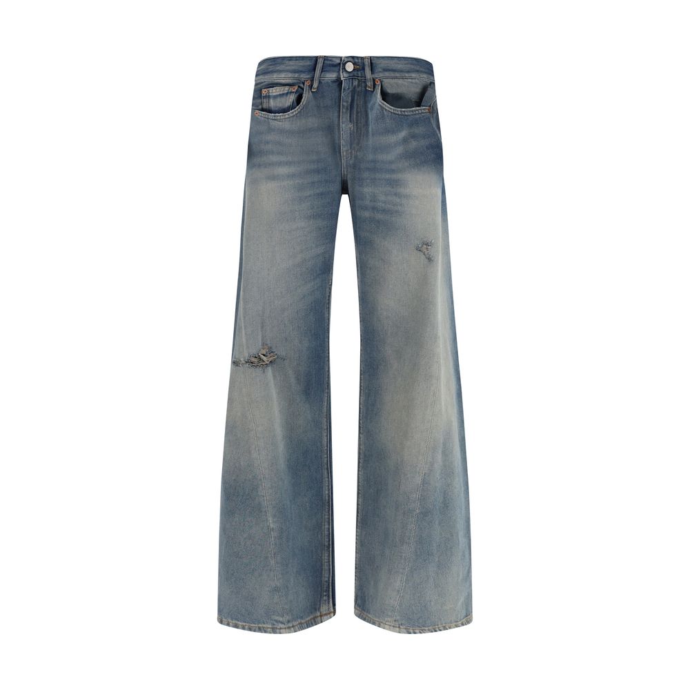 MM6 Blue Cotton Relaxed Fit Jeans | Regal Royce