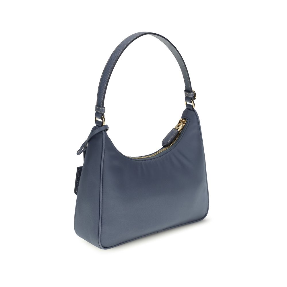 Prada Blue Recycled Polyamide Shoulder Bag | Regal Royce