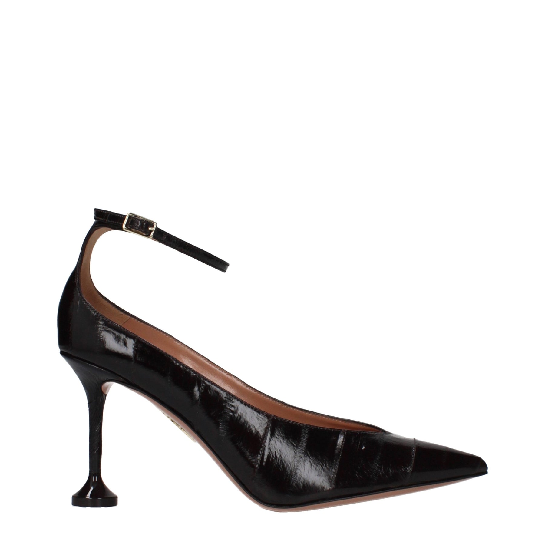 Aquazzura Brown Leather High Heel Pumps | Regal Royce