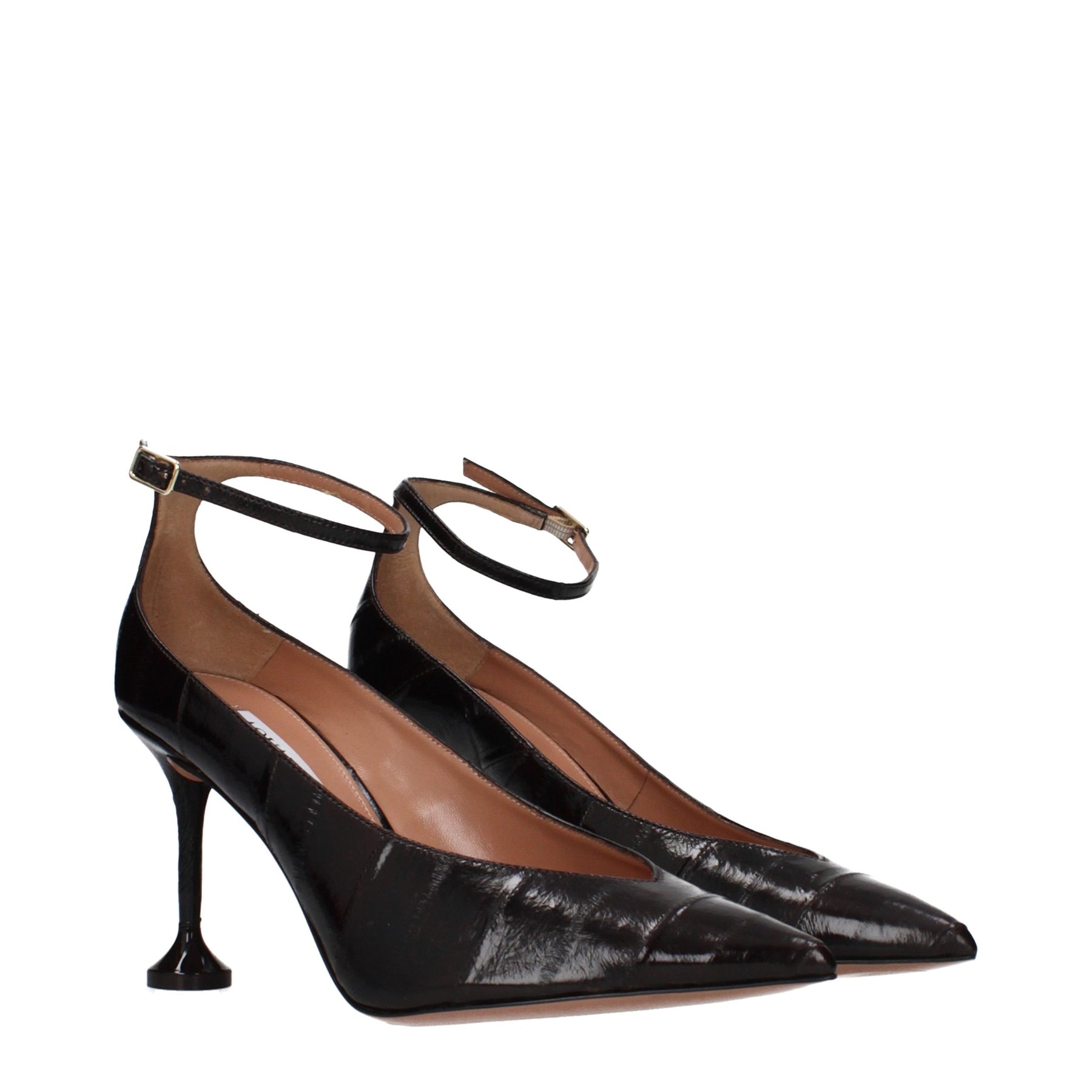 Aquazzura Brown Leather High Heel Pumps | Regal Royce
