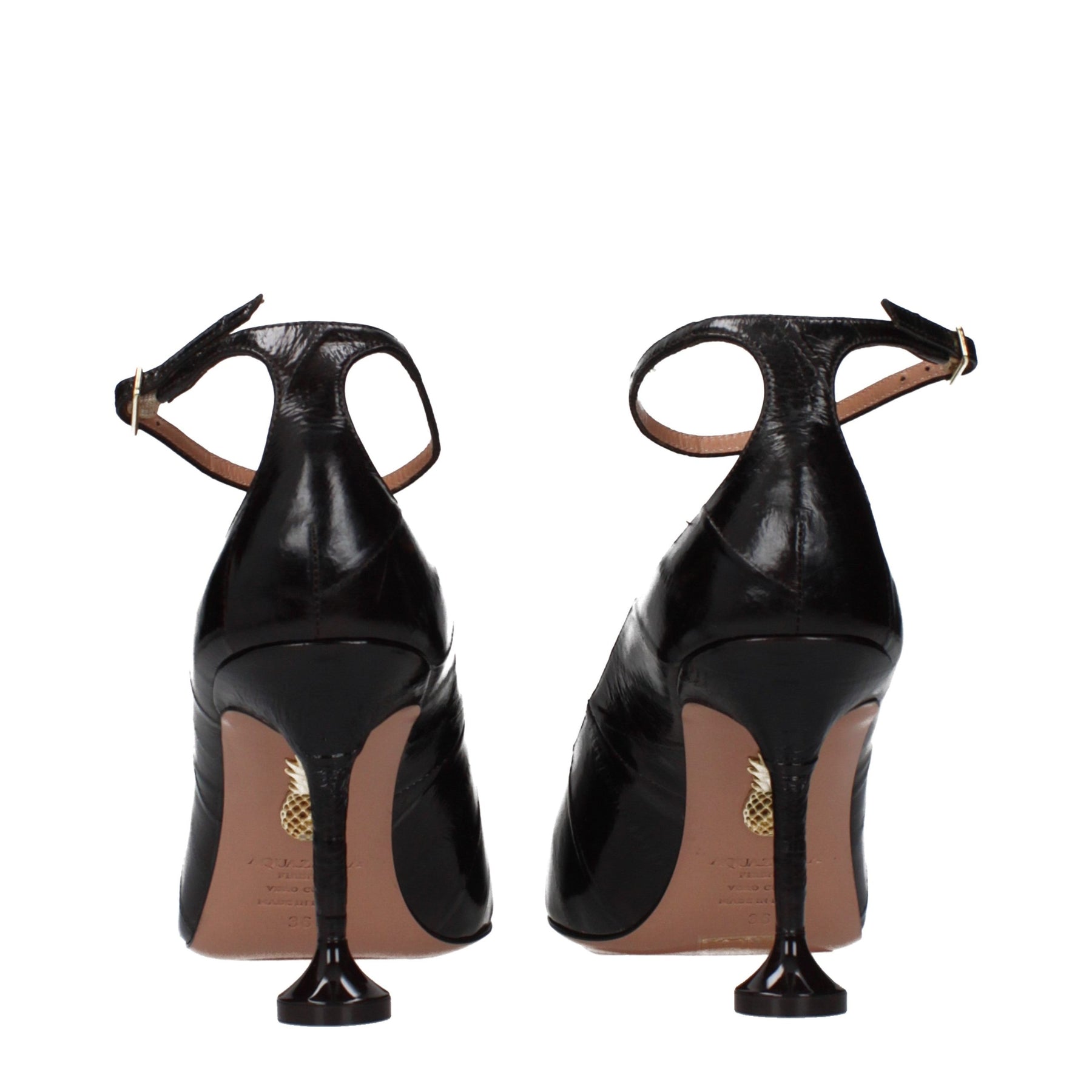 Aquazzura Brown Leather High Heel Pumps | Regal Royce