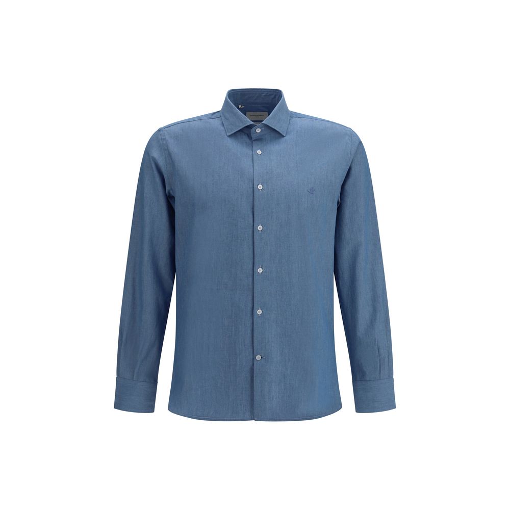 Brooksfield Blue Cotton Shirt | Regal Royce