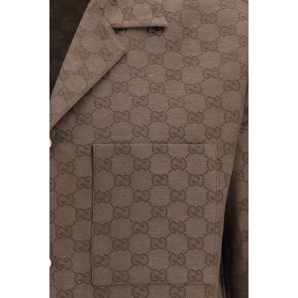 Gucci Brown Linen Shortsleeve Shirt | Regal Royce