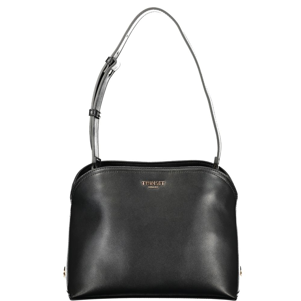 Twinset Black Polyurethane Women's Shoulder Bag | Regal Royce