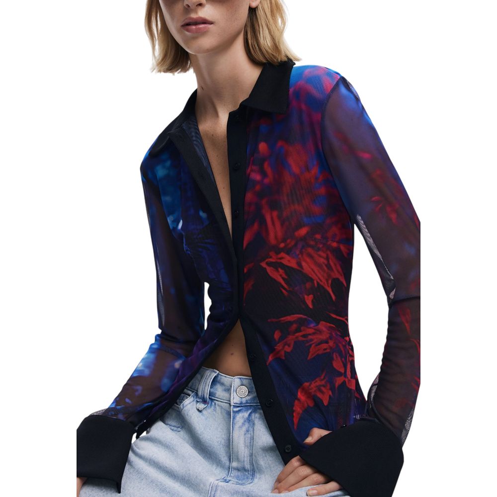 Desigual Black Polyamide Blouse | Regal Royce