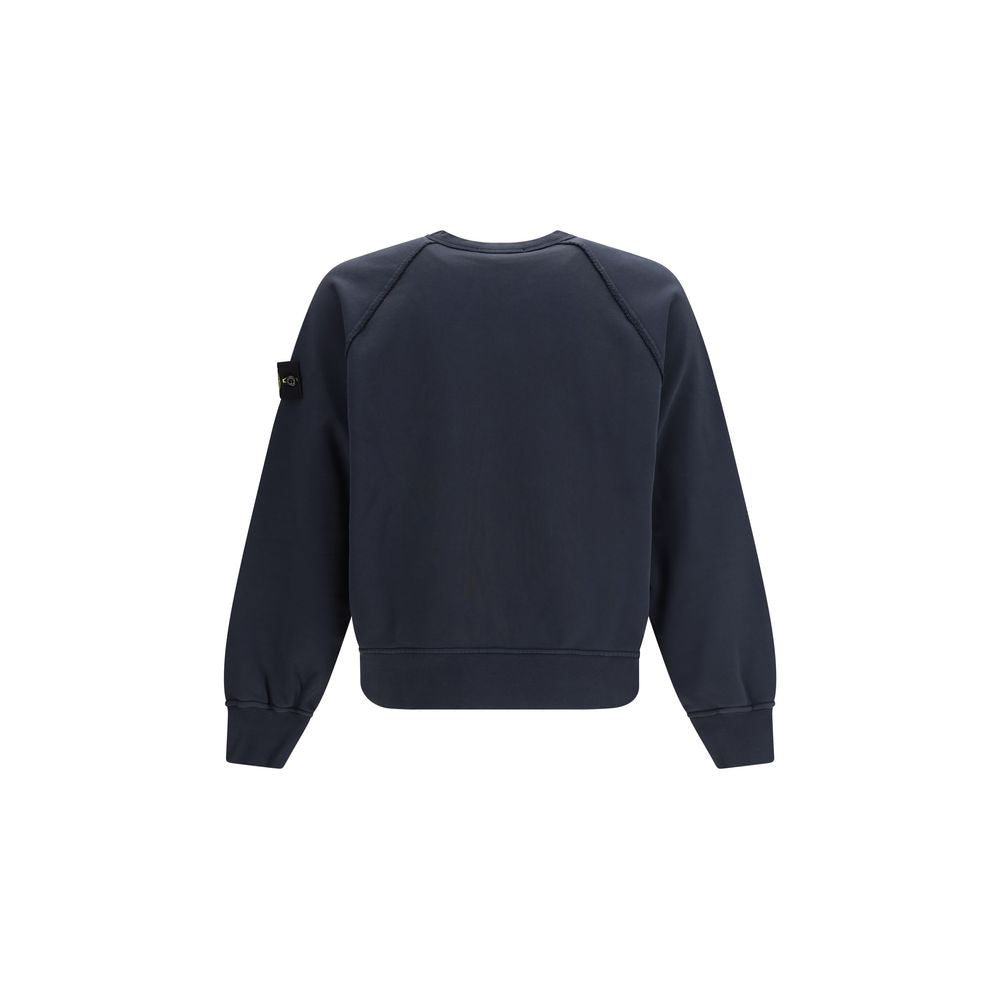 Stone Island Blue Cotton Sweatshirt | Regal Royce