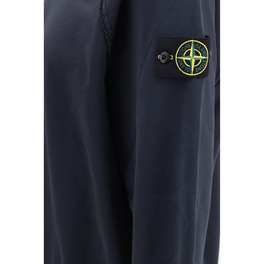Stone Island Blue Cotton Sweatshirt | Regal Royce