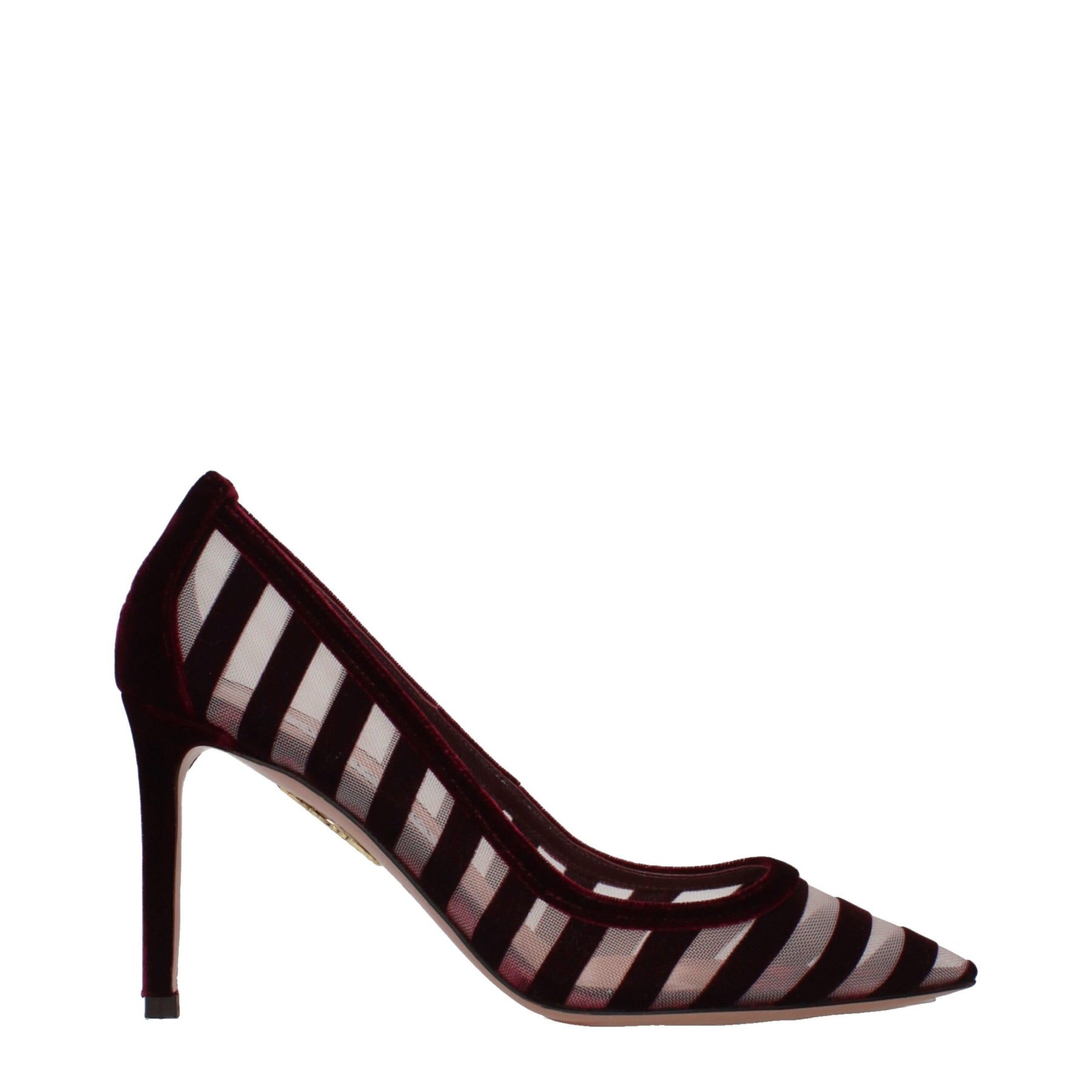 Aquazzura Transparent Velvet Mid Heel Pumps | Regal Royce