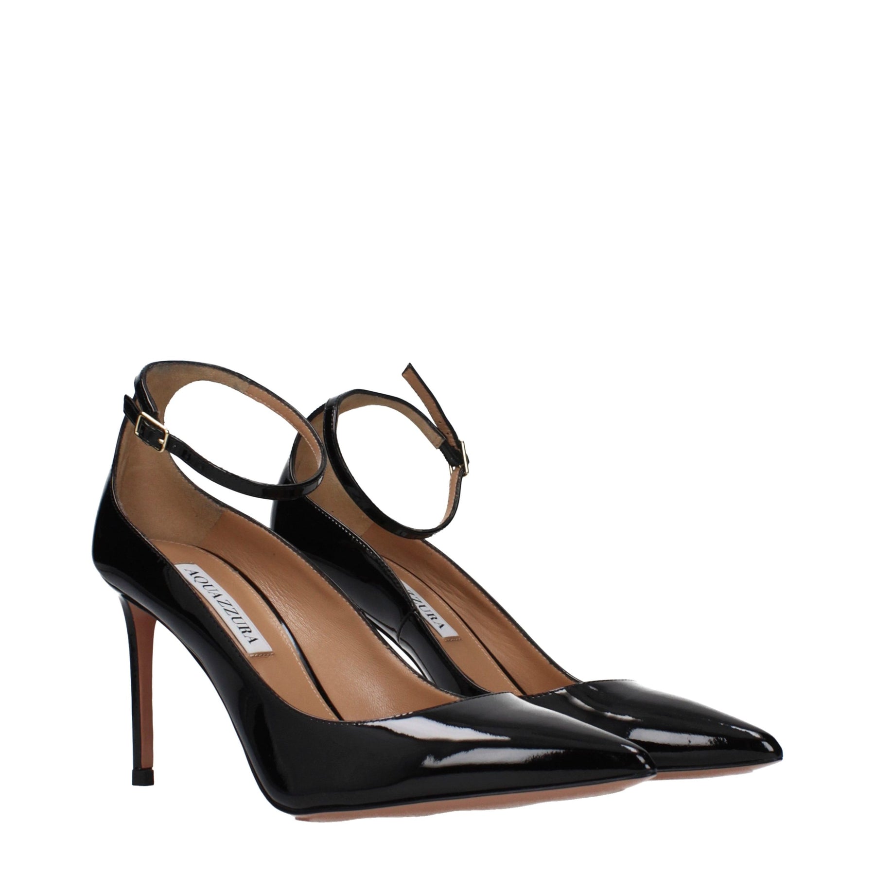 Aquazzura Black Leather High Heel Pumps | Regal Royce