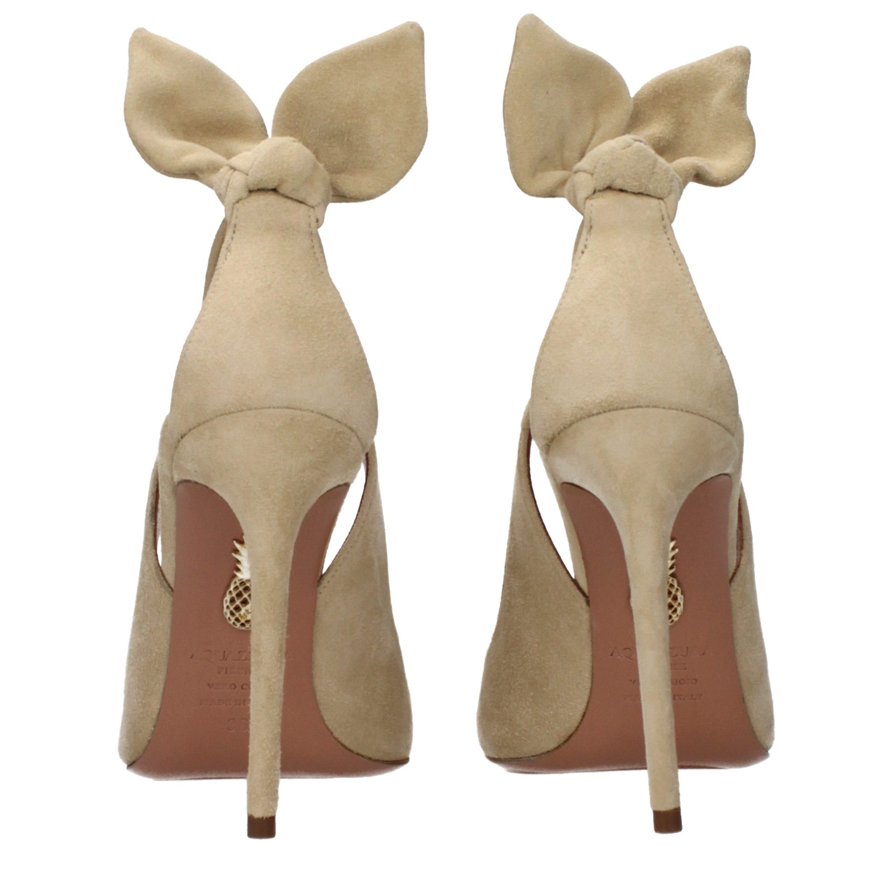Aquazzura Beige Leather High Heel Pumps | Regal Royce