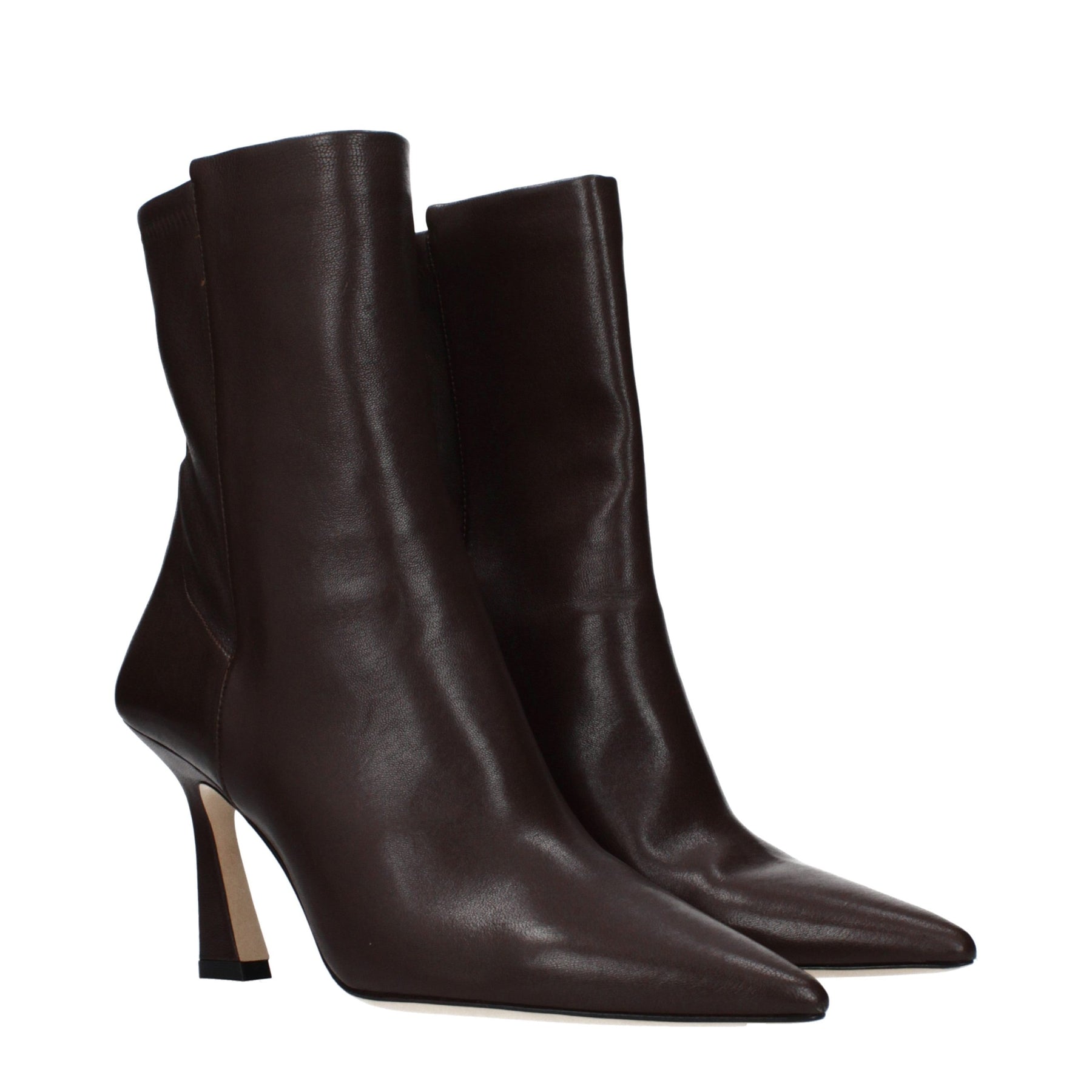 Stuart Weitzman Brown Leather Ankle Boots | Regal Royce