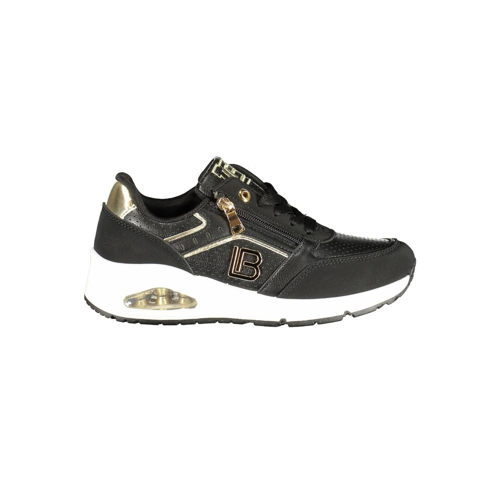 Laura Biagiotti Black Polyester Women Sneaker | Regal Royce