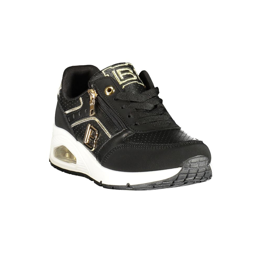 Laura Biagiotti Black Polyester Women Sneaker | Regal Royce