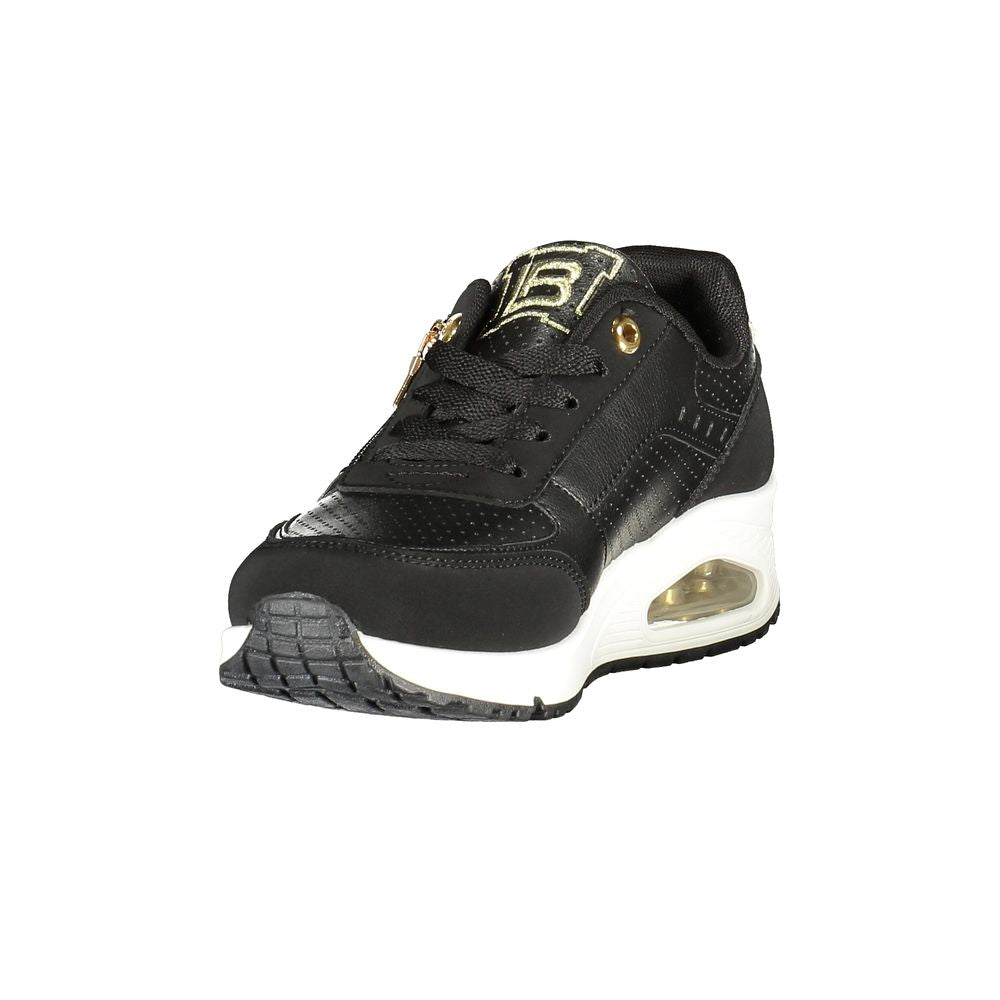 Laura Biagiotti Black Polyester Women Sneaker | Regal Royce
