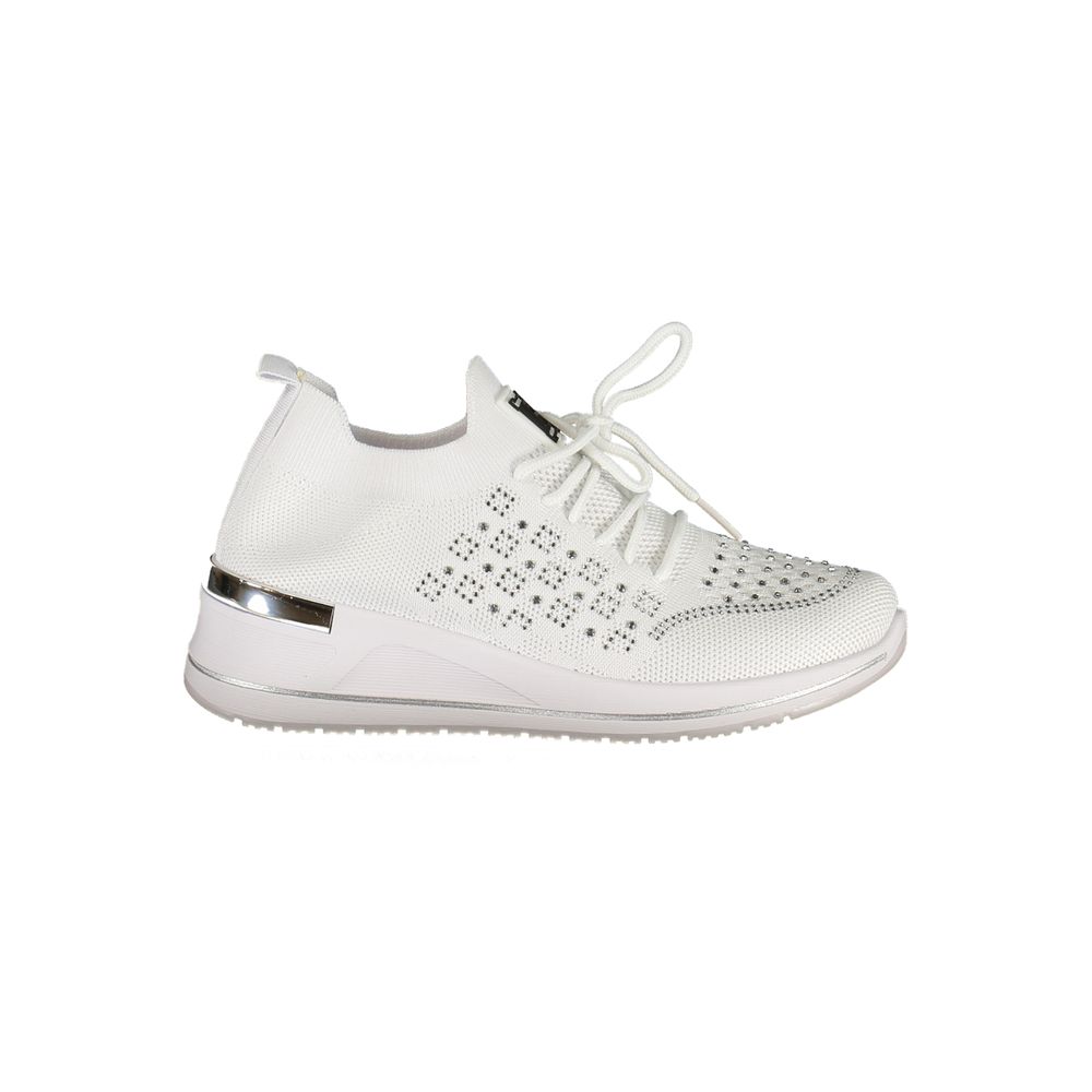 Laura Biagiotti Bianco Polyester Women Sneaker | Regal Royce
