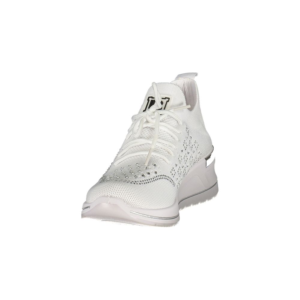 Laura Biagiotti Bianco Polyester Women Sneaker | Regal Royce
