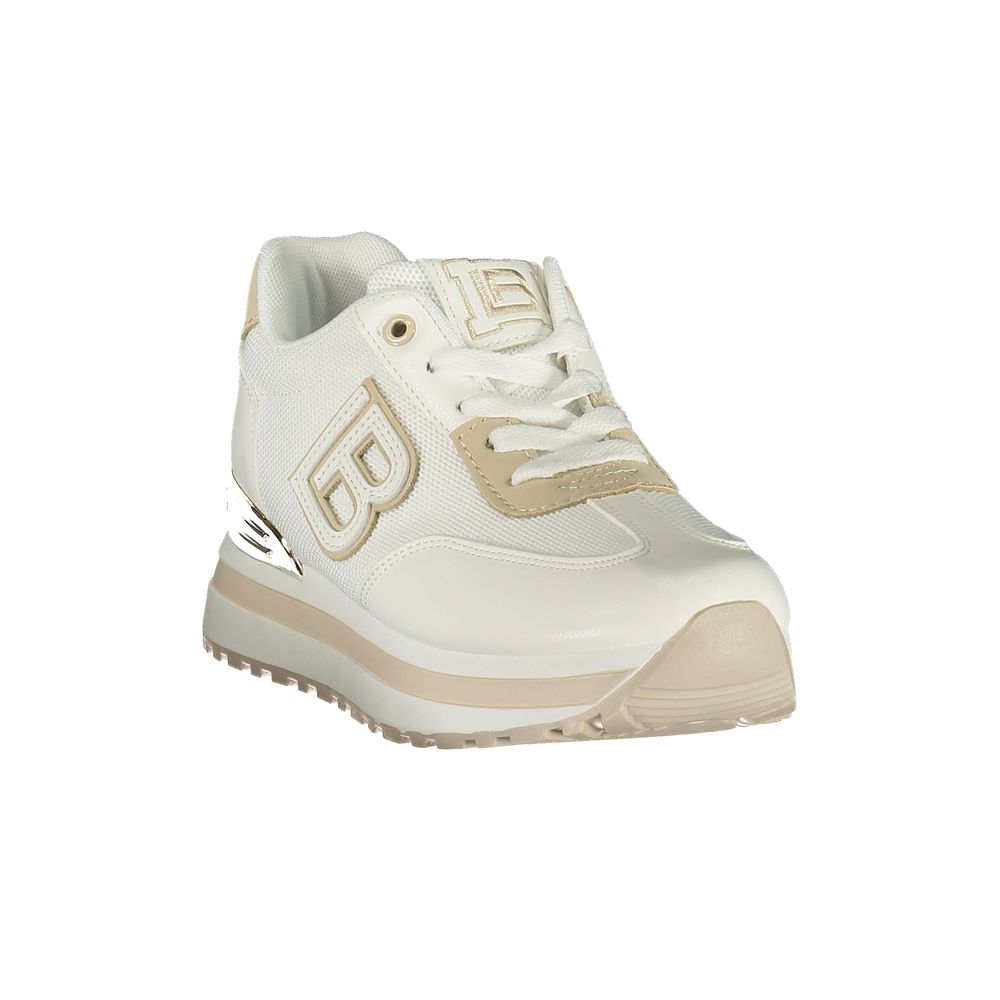 Laura Biagiotti White Polyurethane Women Sneaker | Regal Royce