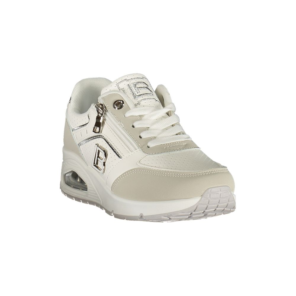 Laura Biagiotti Bianco Poliestere Women Sneaker | Regal Royce