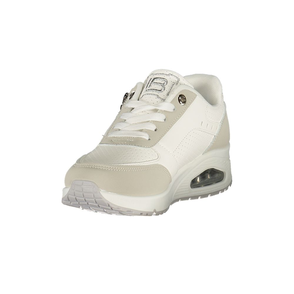Laura Biagiotti Bianco Poliestere Women Sneaker | Regal Royce