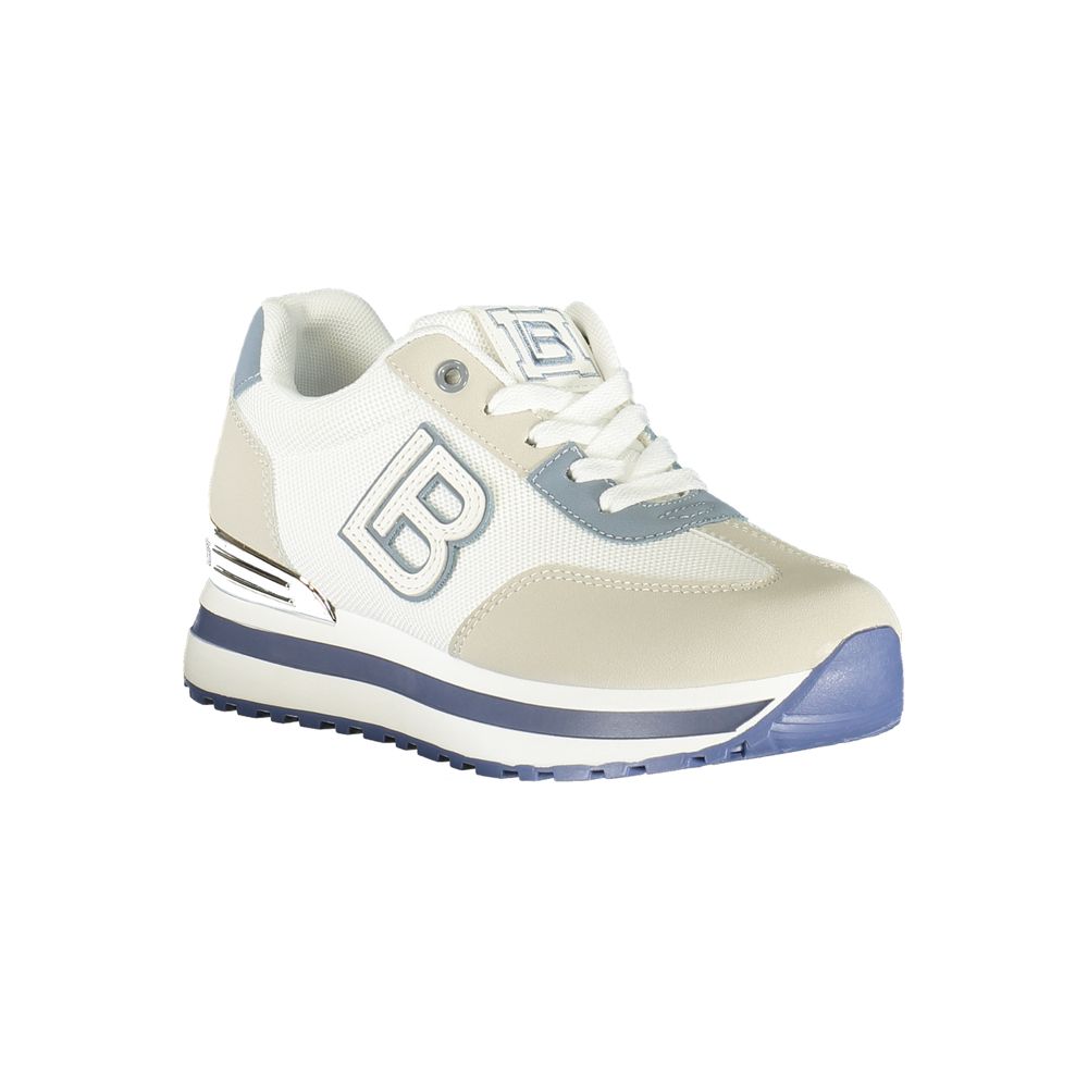 Laura Biagiotti Bianco Polyurethane Women Sneaker | Regal Royce