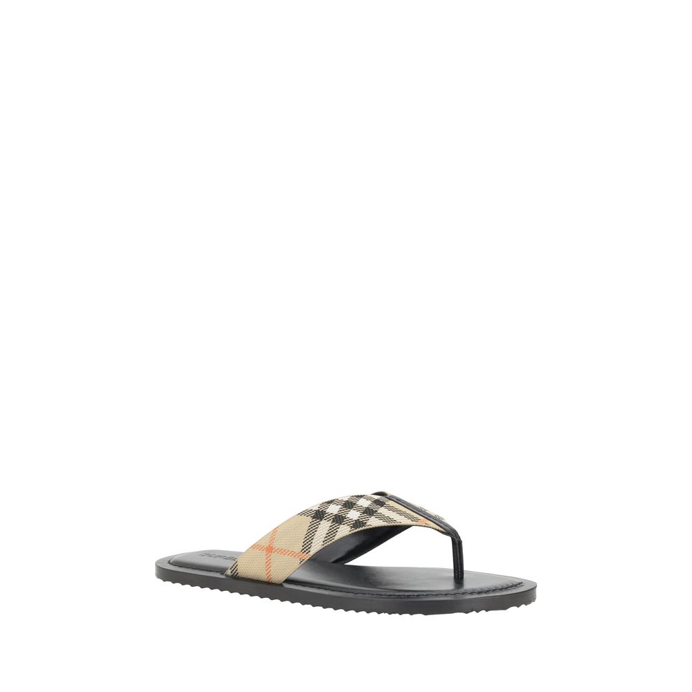 Burberry Multicolor Polyester Flip-Flop Sandals | Regal Royce