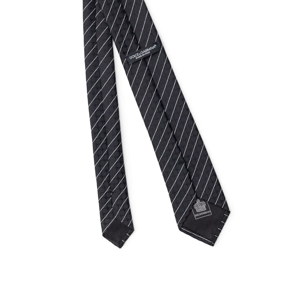 Dolce & Gabbana Black Polyester Tie | Regal Royce