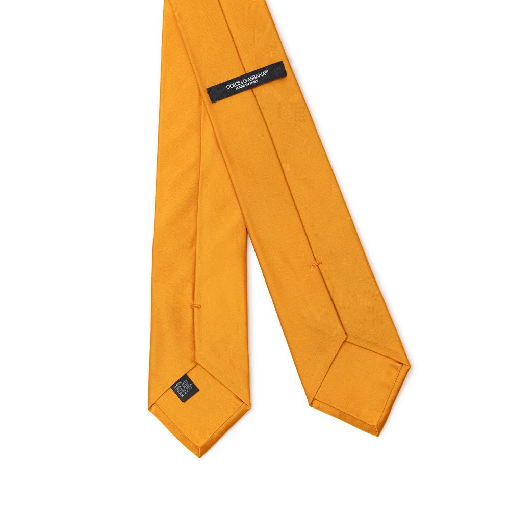 Dolce & Gabbana Orange Silk Tie | Regal Royce