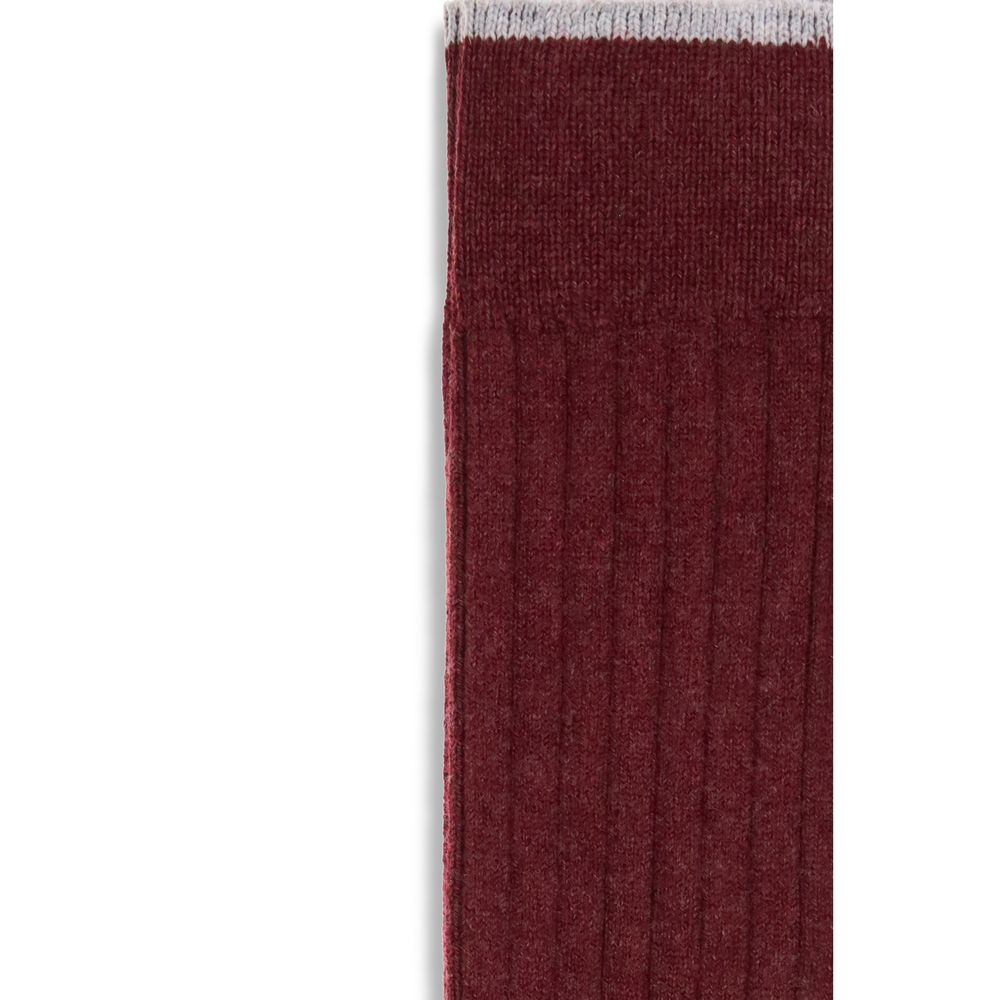 Brunello Cucinelli Bordeaux Cashmere Socks | Regal Royce