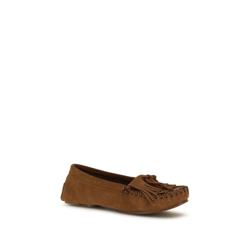 Paris Texas Brown Calf Leather Bos Taurus Slip-On Loafers | Regal Royce