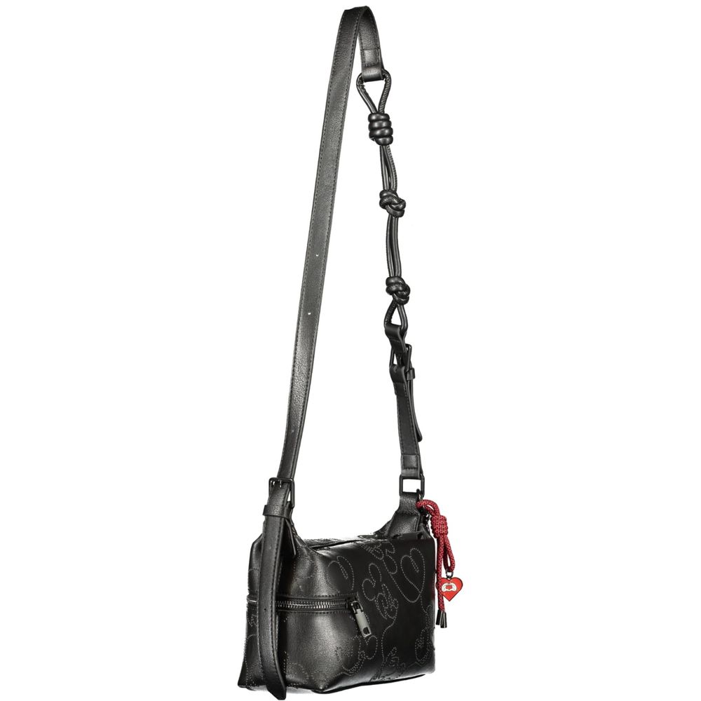 Desigual Black Polyurethane Women's Handbag | Regal Royce