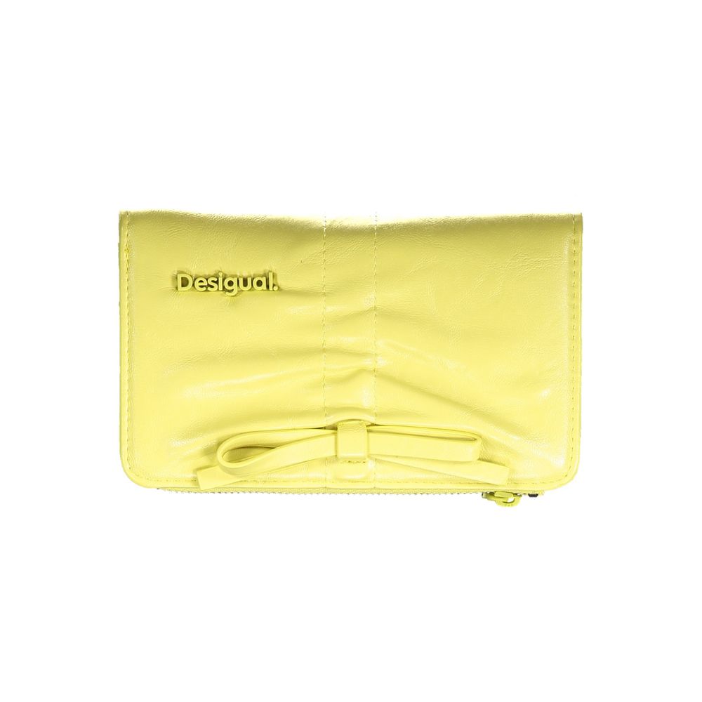 Desigual Giallo Polyurethane Women Wallet | Regal Royce