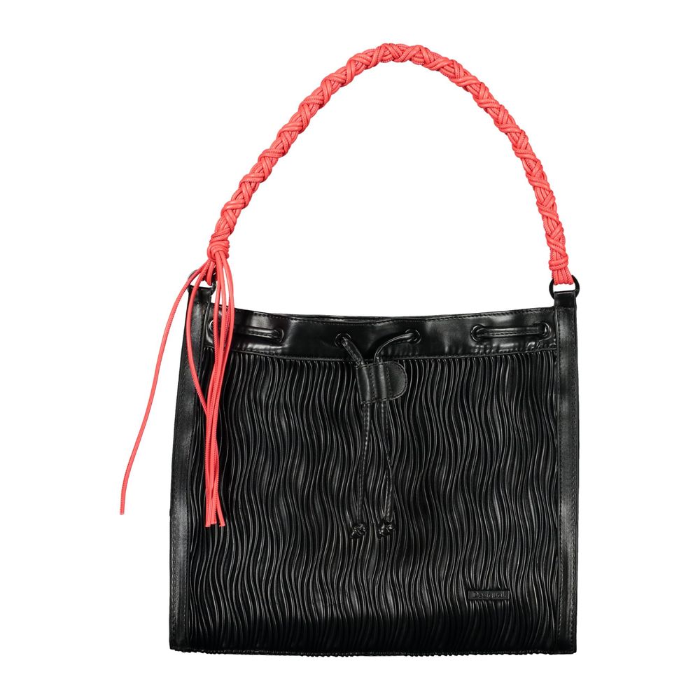 Desigual Black Polyurethane Women Backpack | Regal Royce