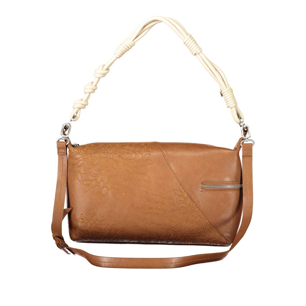 Desigual Marrone Polyurethane Women's Shoulder Bag | Regal Royce