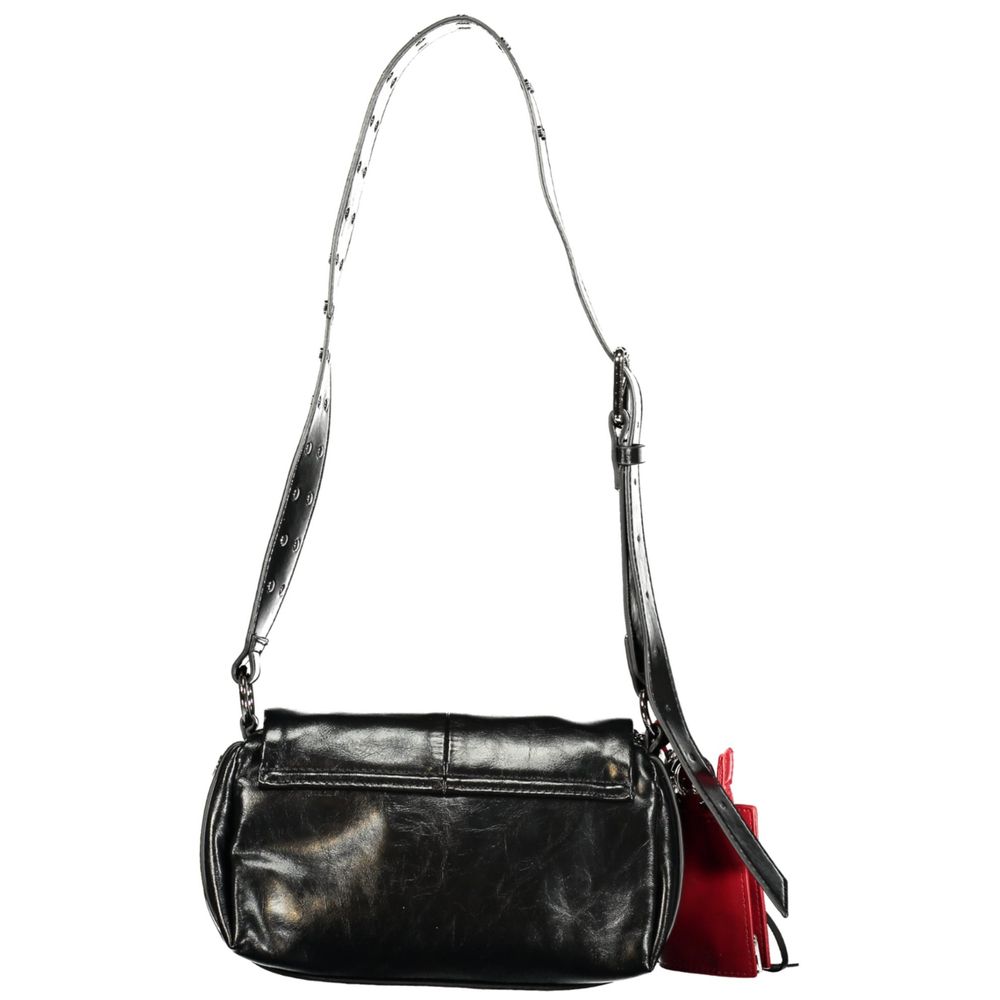 Desigual Black Polyurethane Women Handbag | Regal Royce