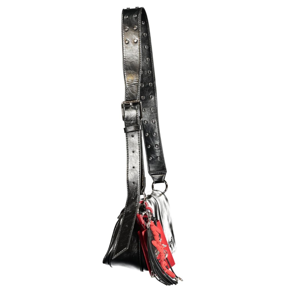 Desigual Black Polyurethane Women Handbag | Regal Royce