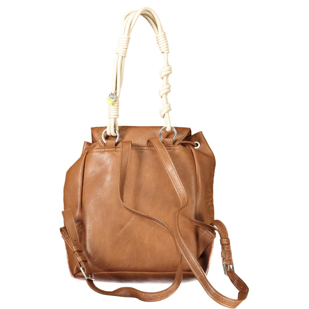 Desigual Marrone Poliuretano Women Backpack | Regal Royce