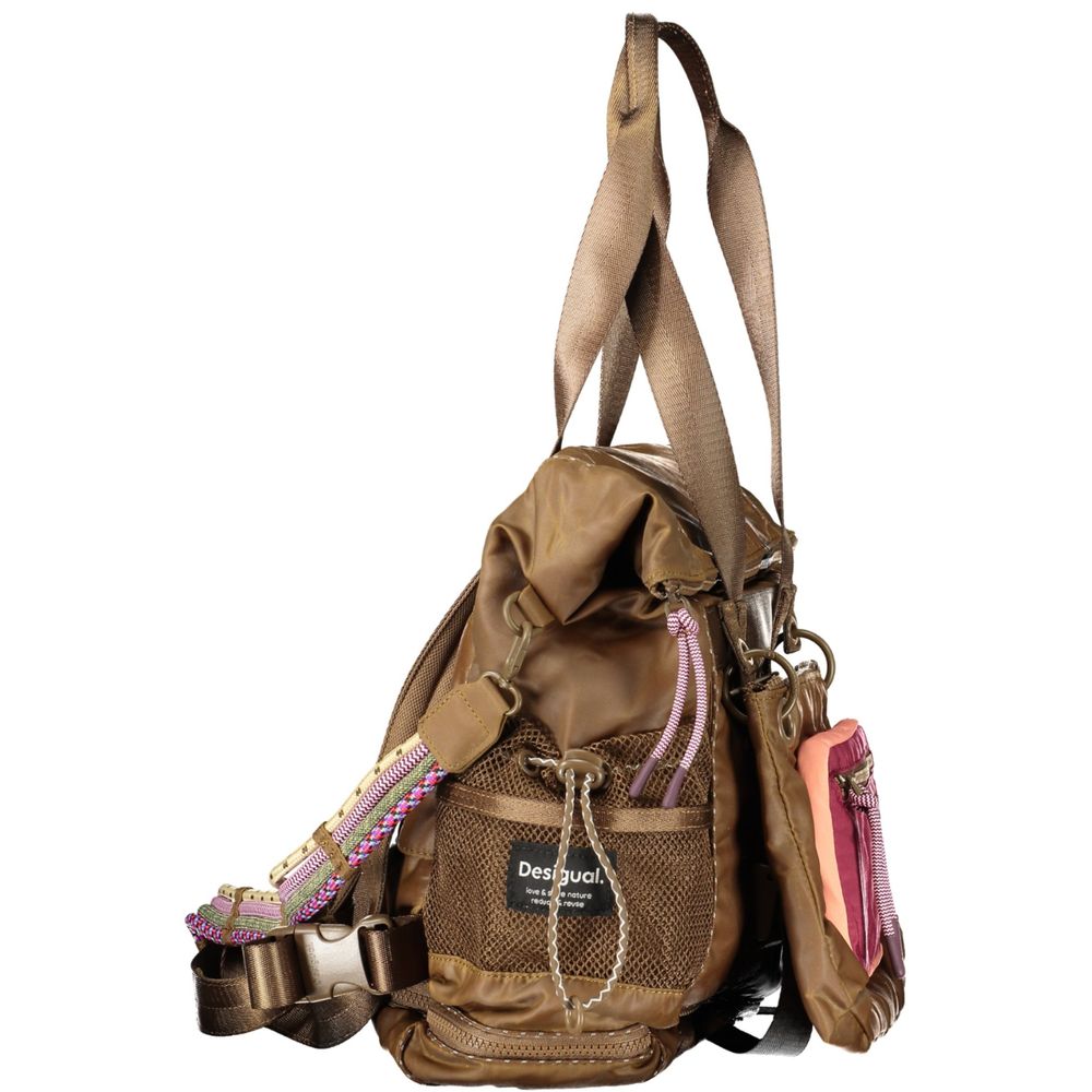Desigual Marrone Poliestere Woman Backpack | Regal Royce