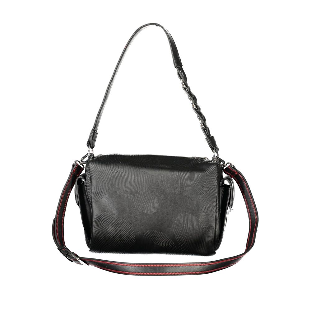 Desigual Black Polyurethane Women Handbag | Regal Royce