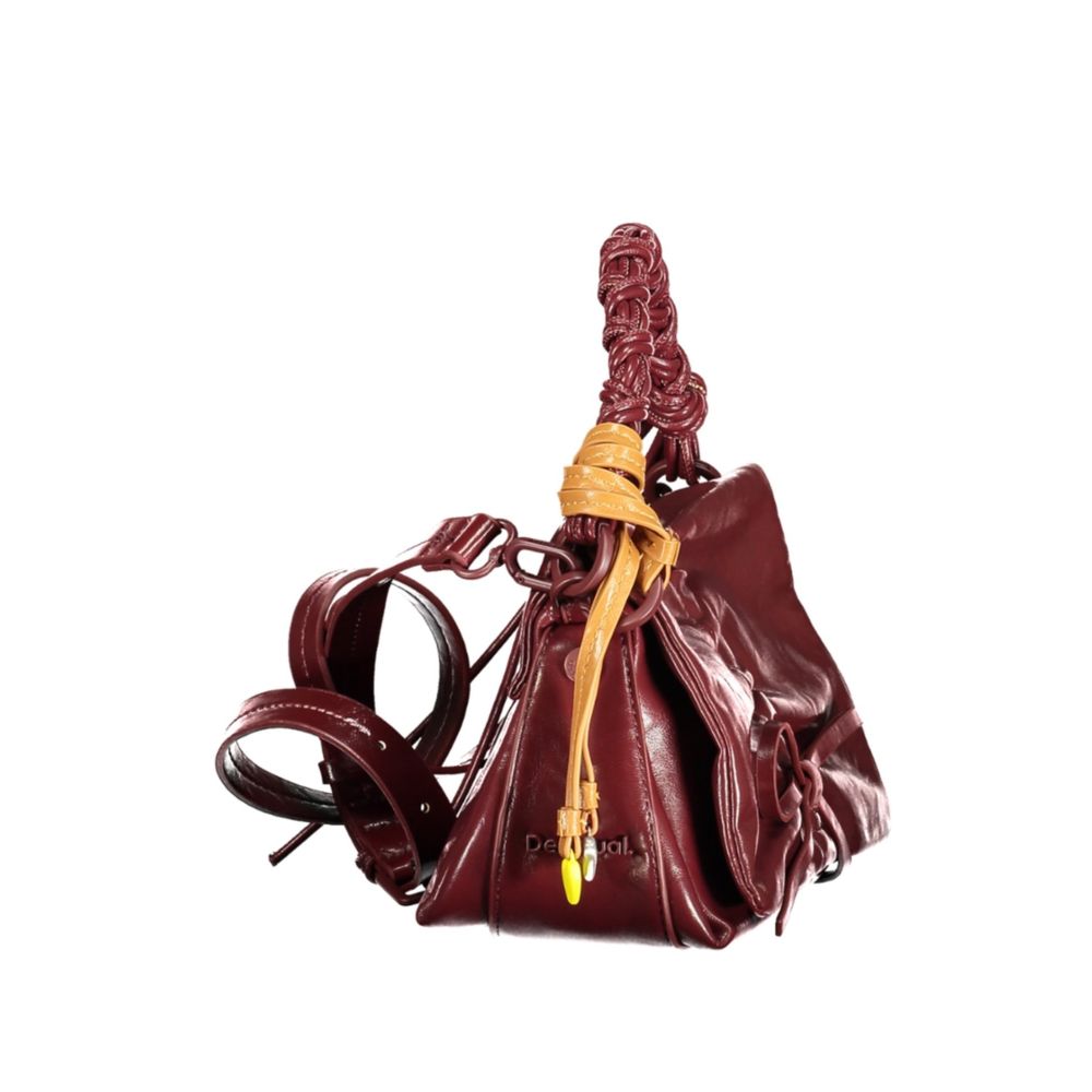 Desigual Burgundy Polyurethane Women Mini Bag | Regal Royce
