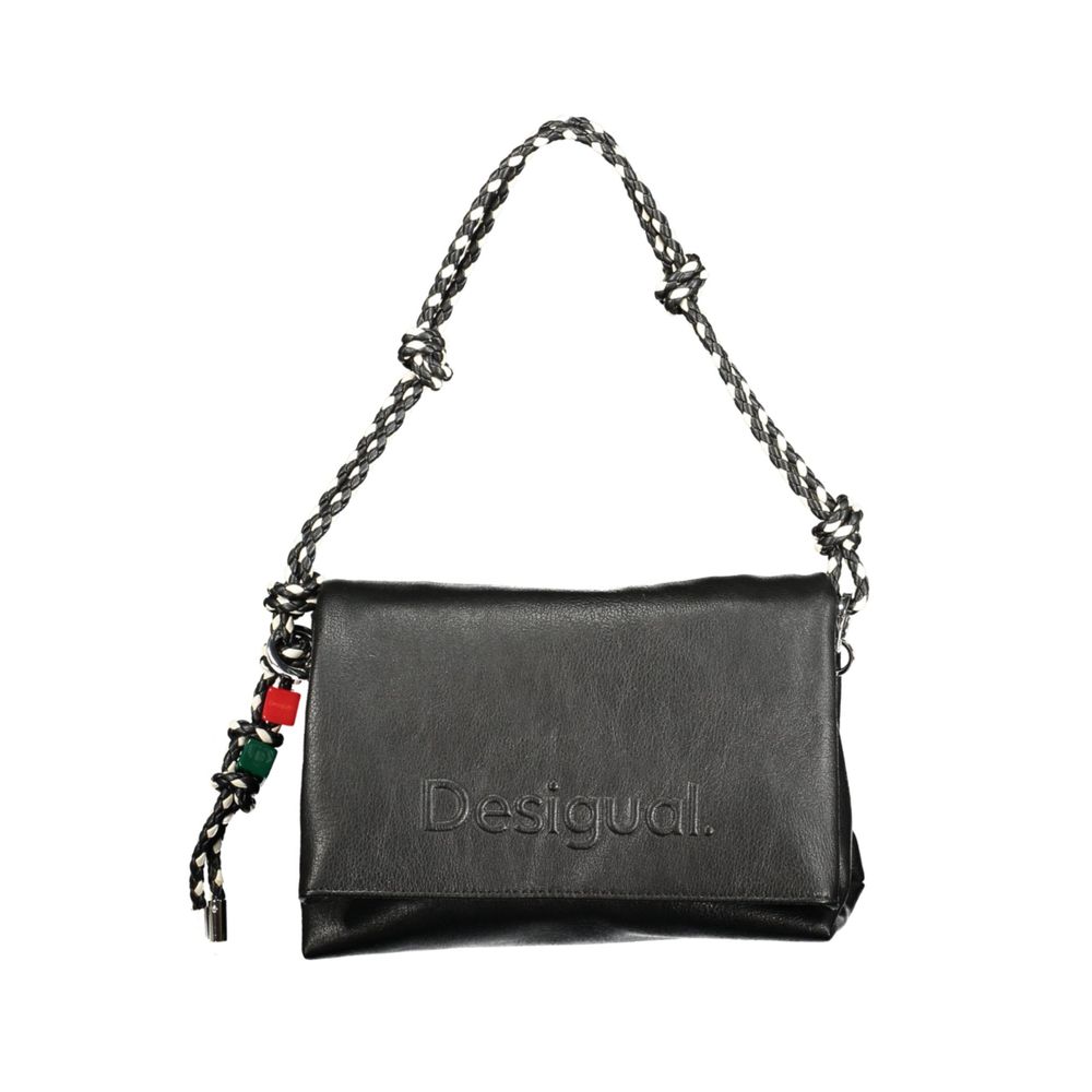 Desigual Black Polyurethane Women Handbag | Regal Royce